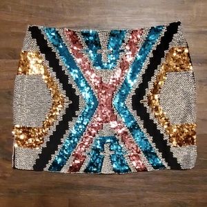 day & night Skirts - Day&Night Beaded Sequin Skirt Large day & night Skirts - Day&Night Beaded Sequin Skirt Large
